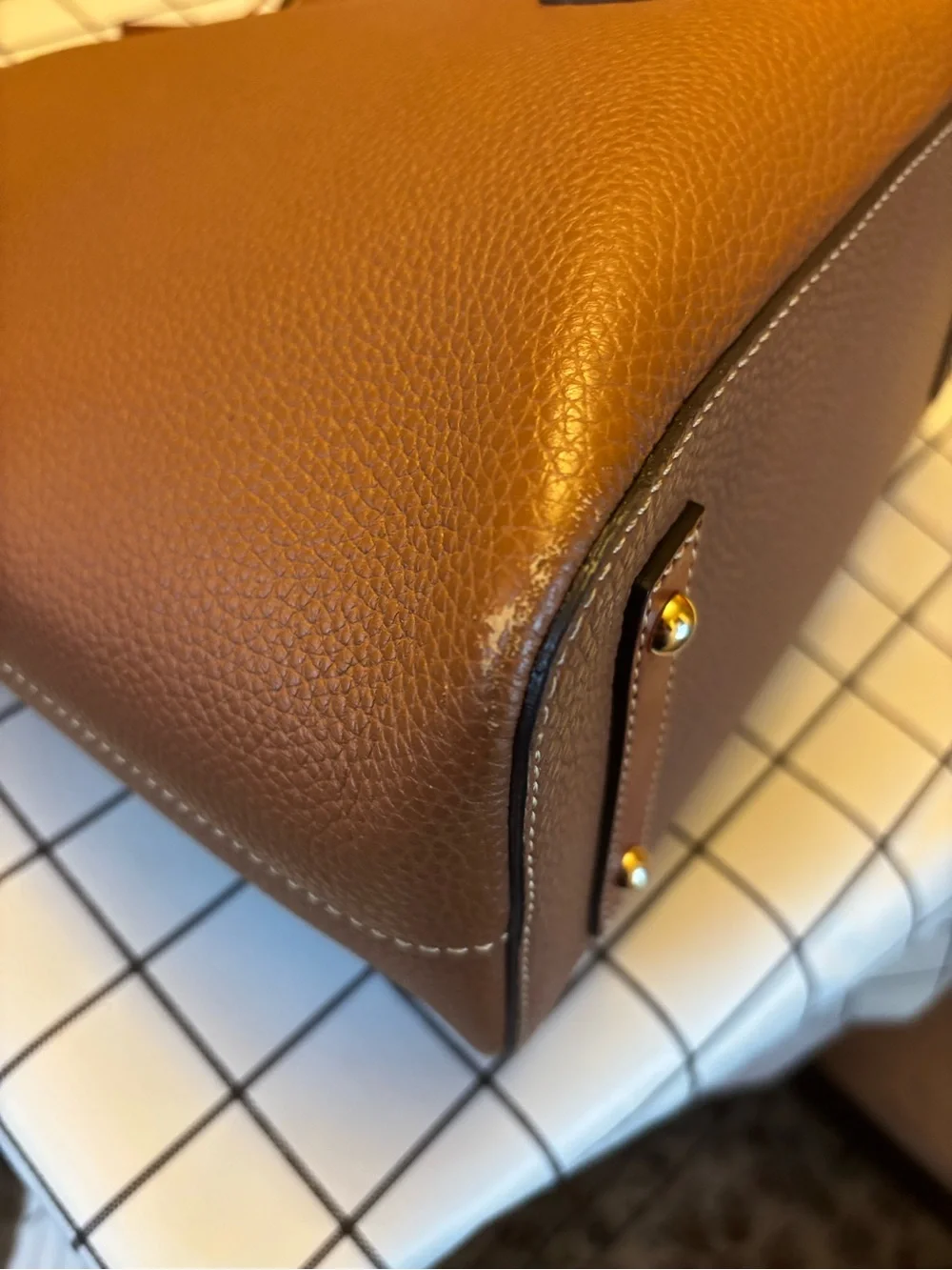 Dooney & Bourke Tan Pebble Grain Hobo